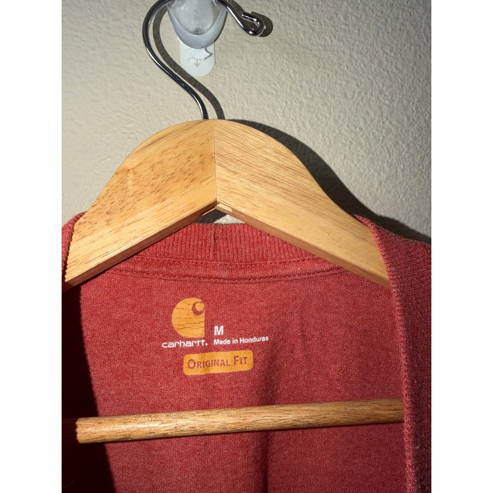 Men's Carhartt Long Sleeve Shirt Size Medium - Picture 3 of 4
